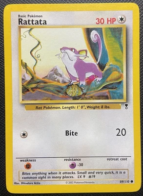 Rattata 89/110 Legendary Collection Common LP Pokemon 2002 - Image 1 of 2