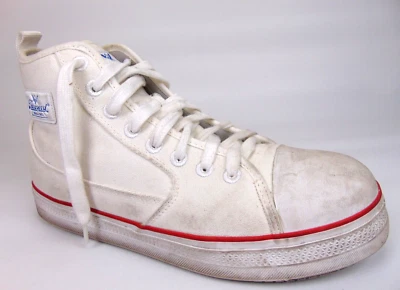 Thorogood Mid White Canvas Comp Toe Work Comfort Sneakers Men's Size 11.0 WIDE - Image 1 of 4
