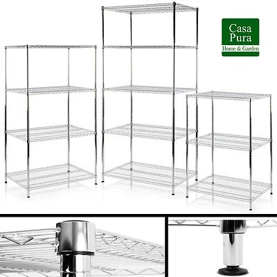 Mensola da Cucina Everest Scaffale Metallo Mensola-Giardino Bagno - Immagine 1 di 4