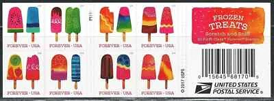 Mint US Frozen Treats Booklet Pane of 20 Forever Stamp Scott# 5294b (MNH) - Image 1 of 2