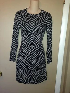 TRINA TURK GREY AND BLACK ANIMAL PRINT LADIES DRESS SIZE P. - Picture 1 of 8