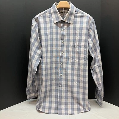 Van Huesen Regular Fit long sleeve casual plaid shirt size 17.5 34/35 - Image 1 of 4