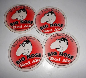 BIG NOSE RED ALE BIERUNTERSETZER MATTE EXTREM COOLE TEILE 4 UNTERSETZER - Bild 1 von 1