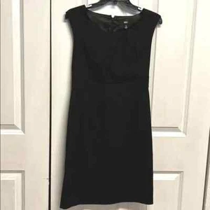 Mossimo Black Sleeveless Knee Length Rayon Blend Stretch Pencil Dress Size 4 - Picture 1 of 7