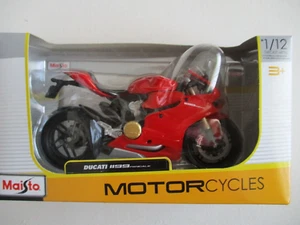 MAISTO MINIATURE MOTO 1/12 DUCATI 1199 PANIGALE ROUGE - Foto 1 di 5