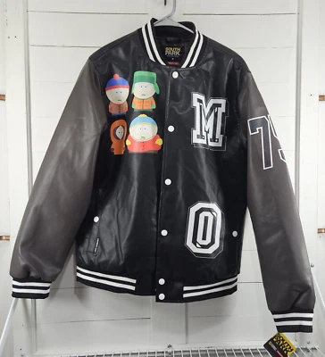 Members Only South Park Faux Leather Coat Jacket Sz Medium M NEW  - Image 1 of 4