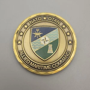 Nato Otan Allied Maritime Command Challenge Coin - Picture 1 of 5
