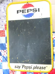RARO Pepsi Firma Stout Metal Acciaio Chesso M-167 1962 30x19,5" Bordo Bottiglia" - Foto 1 di 15