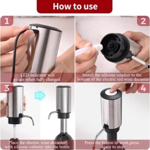 Wine Bottle Opener Fast Electric Corkscrew Electric Wine Aerator Set for Wine - Bild 1 von 8