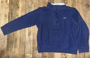 Vineyard Vines Boys Navy Half Zip Pullover Size 6 - Picture 1 of 1