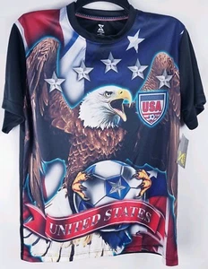 NWT Mens HKY Sportswear United States Eagle USA Shirt Size M - Picture 1 of 4