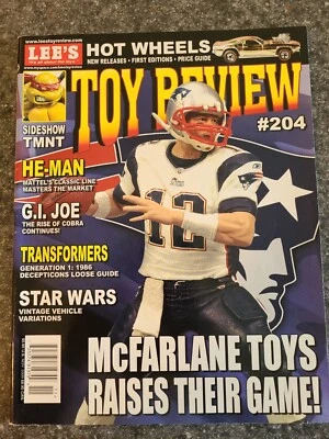 TOY REVIEW MAGAZINE Tom Brady Cover He-Man G.I. Joe TMNT #204  - Image 1 of 4