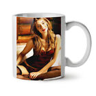 Lingerie Girl NEW White Tea Coffee Mug 11 oz | Wellcoda