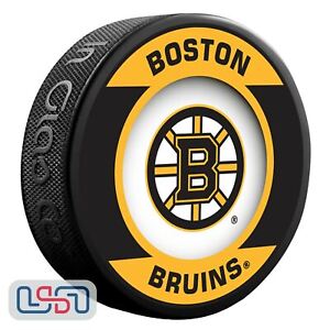 Boston Bruins Official NHL Retro Team Logo Souvenir Hockey Puck
