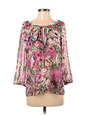 Blugirl Blumarine Women Pink 3/4 Sleeve Blouse 40 italian