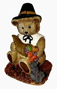 Adorable Danbury Mint Calendar Teddy Bear Figurine NOVEMBER - Picture 1 of 11