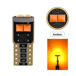 10X T10 LED Side Marker Lamp Bulb 168 194 192 2825 Amber Canbus Error Free 3000K - Bild 1 von 9