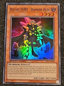 YU-GI-OH! Destiny HERO - Diamond Dude  STP5 - EN008 Super Rare  Speed Duel NM - Picture 1 of 1