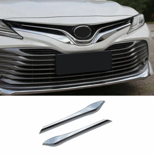 For Toyota Camry 2018-2020 Chrome Lip Front Grille Grill Cover Moulding Trim - Picture 1 of 7