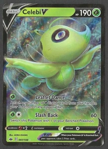 Celebi V 007/198 Swsh06: Sword & Shield - Chilling Reign Holo - Picture 1 of 2
