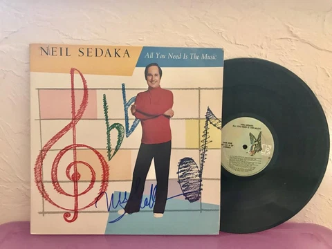 NEIL SEDAKA "ALL YOU NEED IS THE MUSIC" SIGNED  AUTOGRAPHED VINYL RECORD W/COA Cover