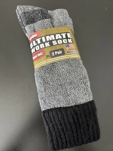 2 PAIRS - Carolina Ultimate Merino Wool Blend Work Boot Socks Size 9-13 - Picture 1 of 4