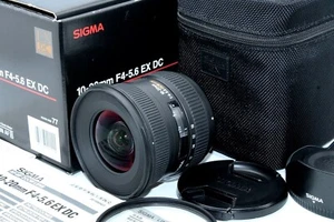 Near Mint Sigma 10-20mm f/4-5.6 EX DC HSM Ultra Wide Angle Lens Hood Nikon Japan - Picture 1 of 12