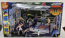 SMASH 'N SLAM Wrestling Ring w/Mean Gene Okerlund NEW MSB Toybiz 1998  WCW/NWO