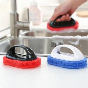 Bathroom Floor Kitchen Sponge Bottom Bathtub Wall Tile Cleaning Brush - Picture 1 of 3