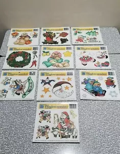 Set of 10 New Vintage 1993 Daisy Kingdom Holiday Window Wonders Static Clings - Picture 1 of 6