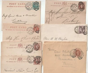 1886/1900 7 x BIRMINGHAM SUB PO DUPLEX PMKS SMETHWICK FIVE WAYS Gt HAMPTON ST - Bild 1 von 2
