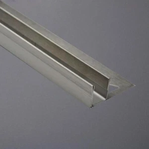 Gefällekeil Gefälleprofil Duschprofil V2A Glasaufnahme links rechts L1.48m - Bild 1 von 9