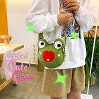 Frog Cartoon Shoulder Bag Stuffed Pouch Frog Plush Backpack  Girls
