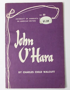  University of Minnesota Pamphlets On American Writers John O'Hara 1969 - Imagen 1 de 10