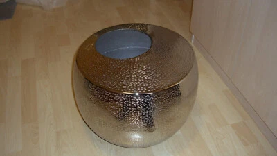 neue Vase aus gehämmertem Aluminium silber, hoher NP - Bild 1 von 3