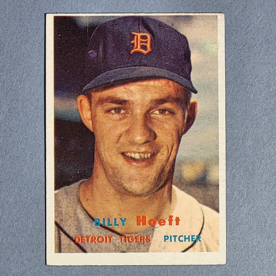 1957 Topps Baseball #60 Billy Hoeft - Detroit Tigers - EX - Image 1 of 1