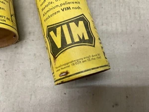 WASCHMITTEL VIM SUNLICHT AG SCHEUERPULVER WEHRMACHT 1942 Pf KASERNE SPIND 1940 - Picture 1 of 8