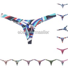 Men's Bikini Thong Tangas Contour Pouch Sports T-Back Bulge Posing Underwear