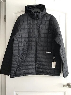 NUEVO CON ETIQUETAS BURTON GRIS PATO PLUMÓN VERSÁTIL PECHO CREMALLERA BOLSILLO CAPUCHA HOMBRE CHAQUETA TALLA XXL Foto 1 de 4