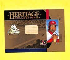 2005 Donruss Diamond Kings Ozzie Smith Heritage 74/100 Bat Relic Card Cardinals 