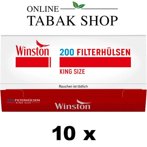 Winston 2.000 Stk. (10 x 200er) Filterhülsen/Hülsen/Zigarettenhülsen - Bild 1 von 1