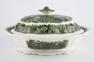 Adams - English Scenic - Green - Vegetable Tureen with Lid - 135241Y - Picture 1 of 1