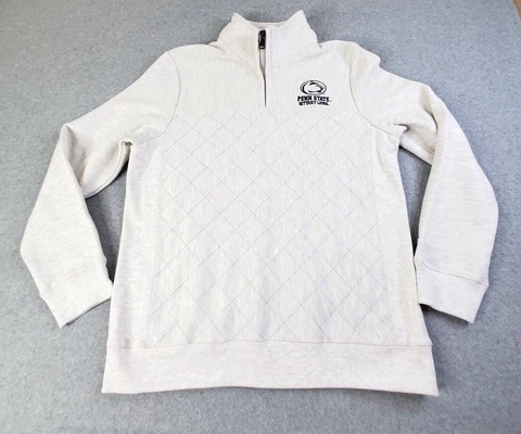 Champion Reverse Weave Sweatshirt Womens Large Penn State Nittany Lions 1/4 Zip Cover