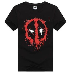 Marvel Deadpool bedrucktes Damen-T-Shirt Damen Mädchen Kurzarm Baumwolle Oberteil T-Shirts - Bild 1 von 11