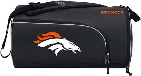 New NFL Denver Broncos Squadron Premium Duffel Bag / Gym Bag / Training Bag Cover