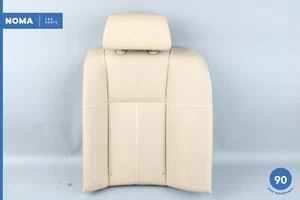 02-08 BMW 750Li E66 Rear Left Side Upper Seat Cushion w/ Head Rest Beige OEM - Picture 1 of 10