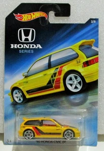Hot Wheels 2018 Honda Series 1990 90 Honda Civic EF Yellow 2 / 8 - Bild 1 von 4