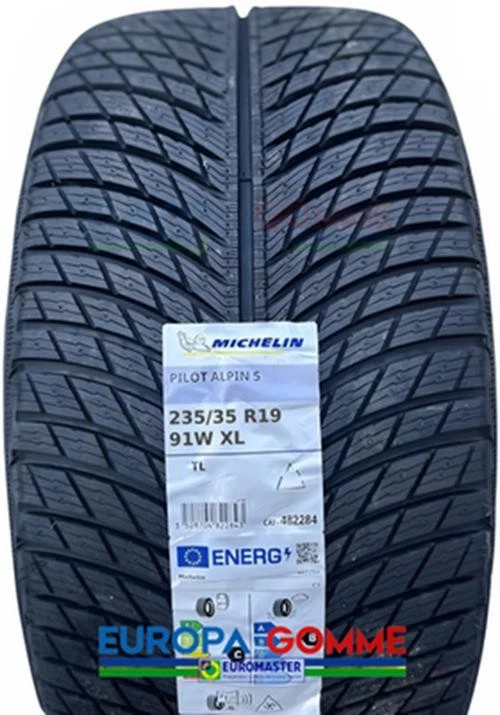 PNEUMATICI MICHELIN 235/35 R19 91W XL PILOT ALPIN 5 DOT 2025 INVERNALI NUOVE - Immagine 1 di 4