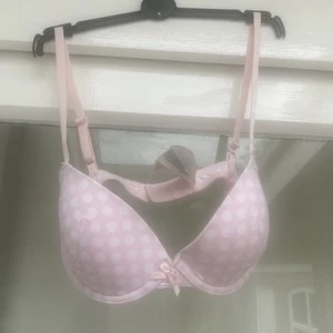 Bügel-BH rosa mit weißen Punkten gepunktetes Design 34B - Bild 1 von 14