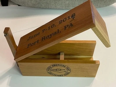 PA Trappers 2018 Rendezvous Cherry Wood Mouse Box Trap- PTA & NATCA Port Royal - Image 1 of 4